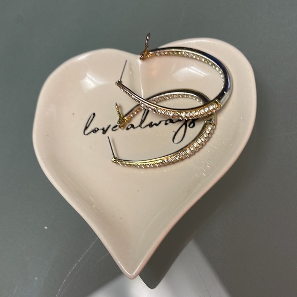 Tag “Love Always” Ceramic Heart Shape Trinket Dish - Picture 4 of 16